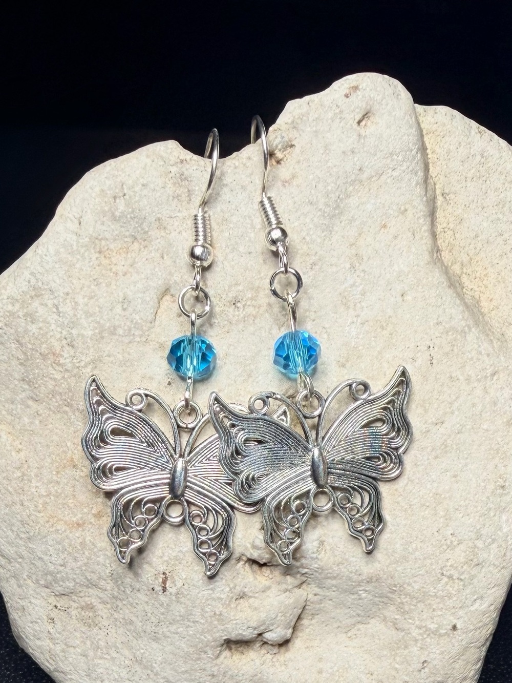 ✨Handmade✨ Silver Butterfly Earrings - Hypoallergenic